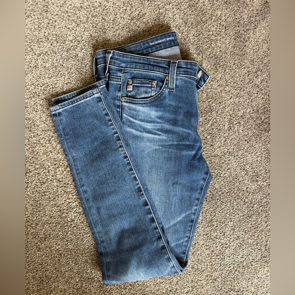 AG Adriano Goldschmied Blue Skinny Jeans